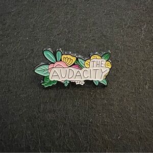 “The Audacity” Floral Enamel Pin – Sassy & Cute Aesthetic
